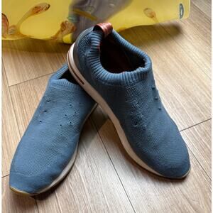 Loro Piana 360 LP Flexy Walk Sneakers EU 45 Blue Knit Slip On Made Italy